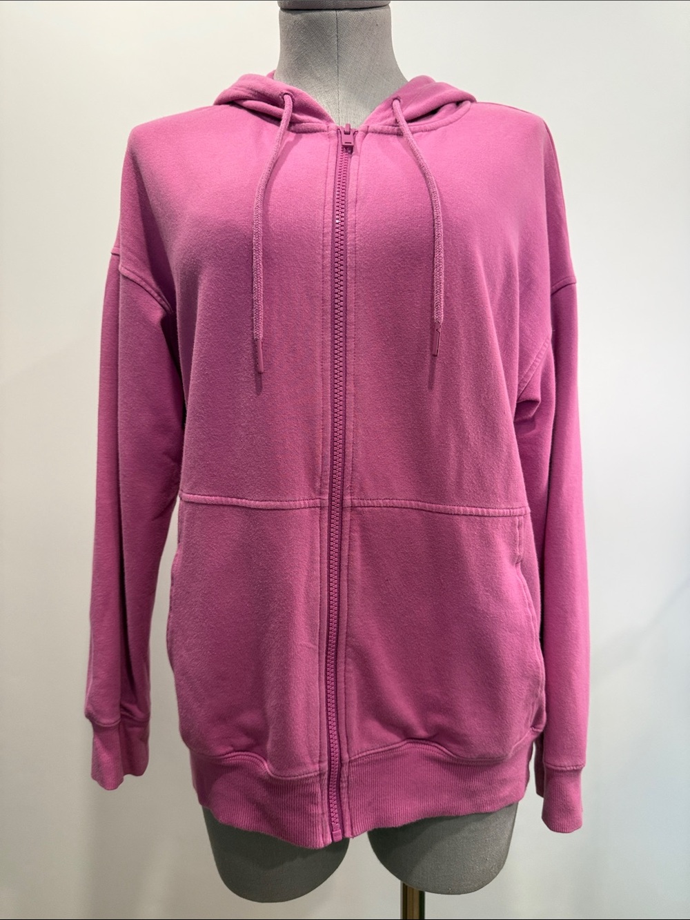 Hyba Pink Zip-Up Hoodie – Size Small